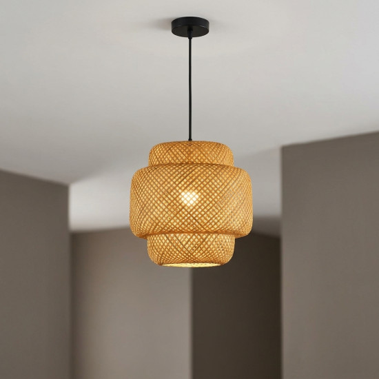 Straw Chandelier Medium